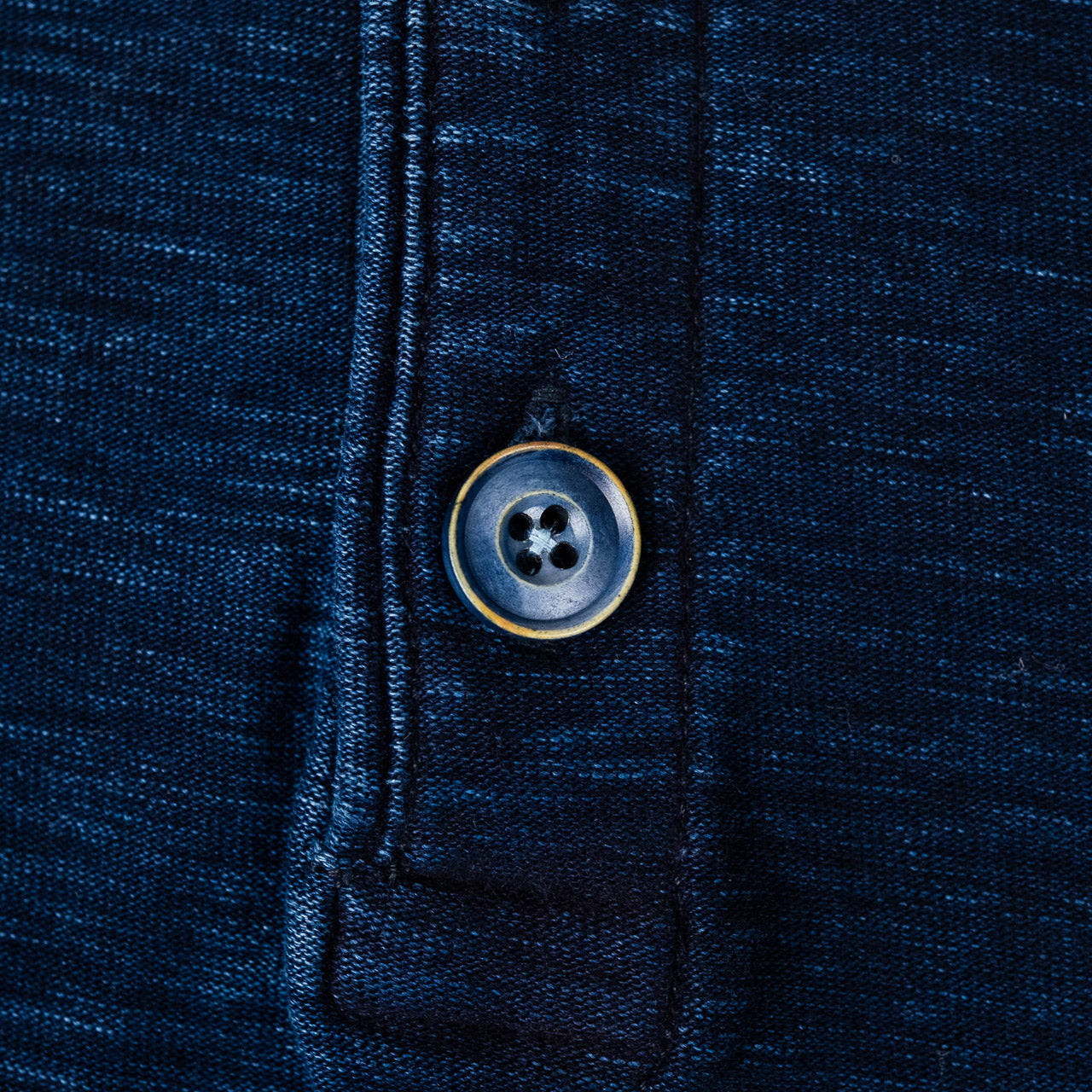 Knit Henry T-Shirt Indigo