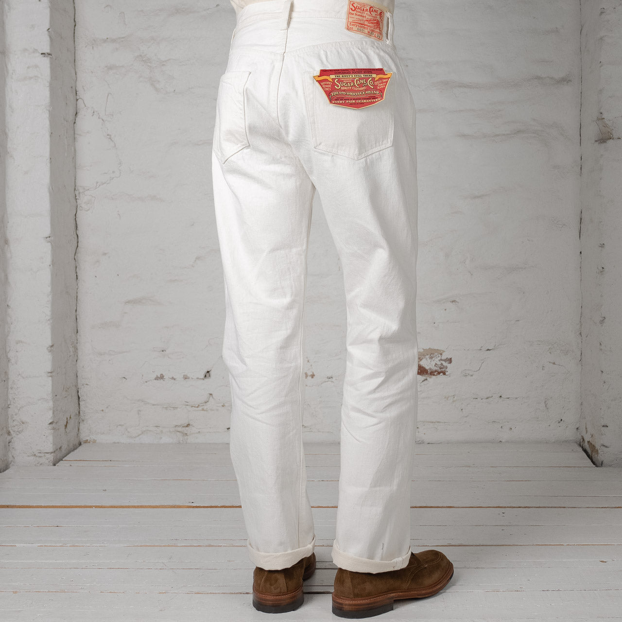 13 oz. White Denim 1947 Regular Straight
