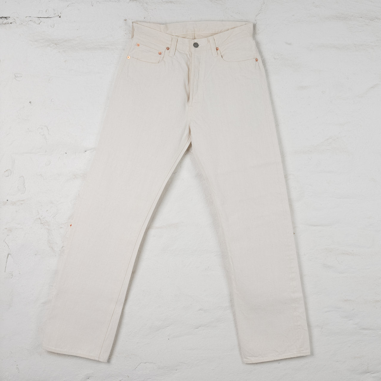13 oz. White Denim 1947 Regular Straight