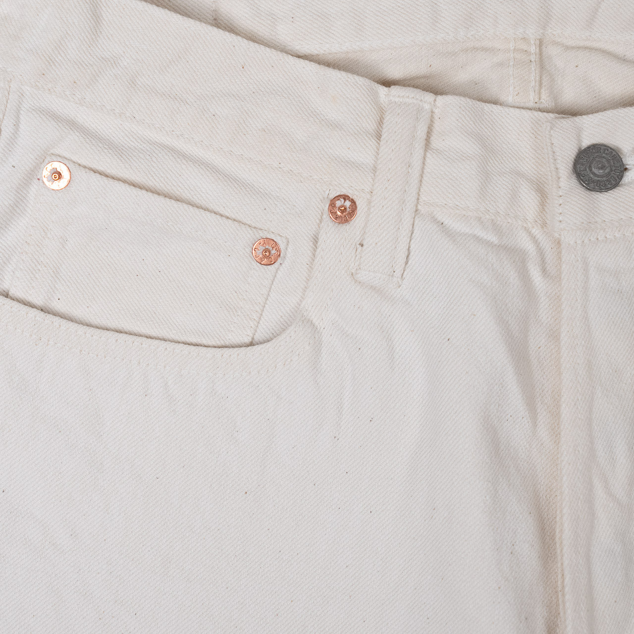 13 oz. White Denim 1947 Regular Straight