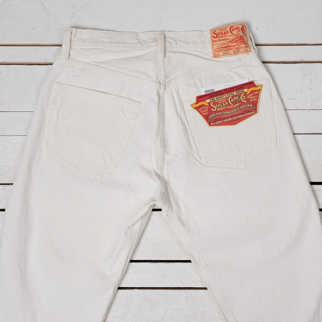 13 oz. White Denim 1947 Regular Straight