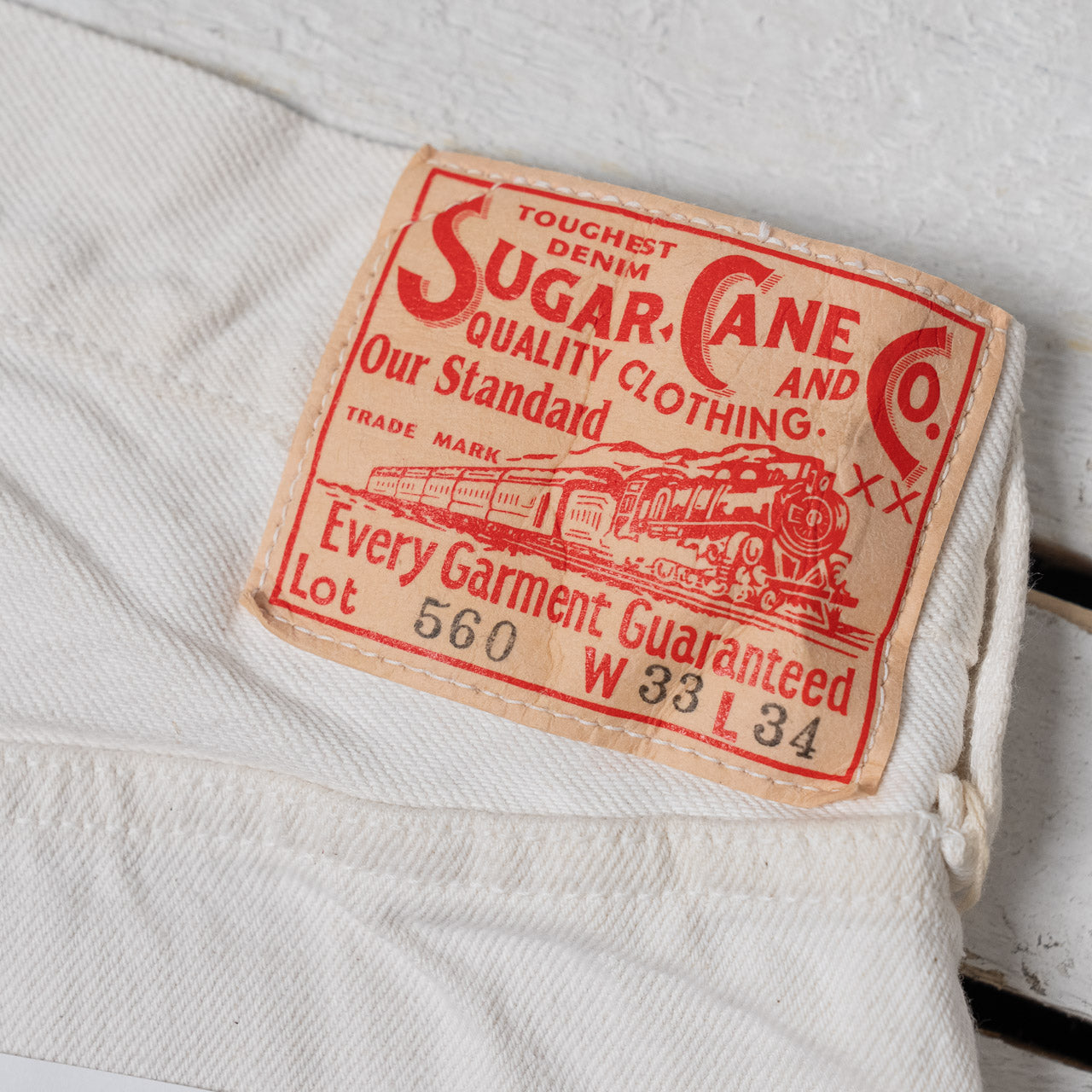 13 oz. White Denim 1947 Regular Straight