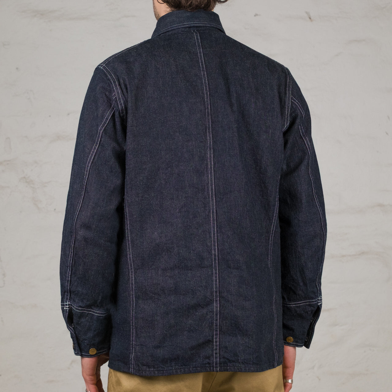 Headlight 9.5 oz. Special Weave Denim Double Breasted Coat