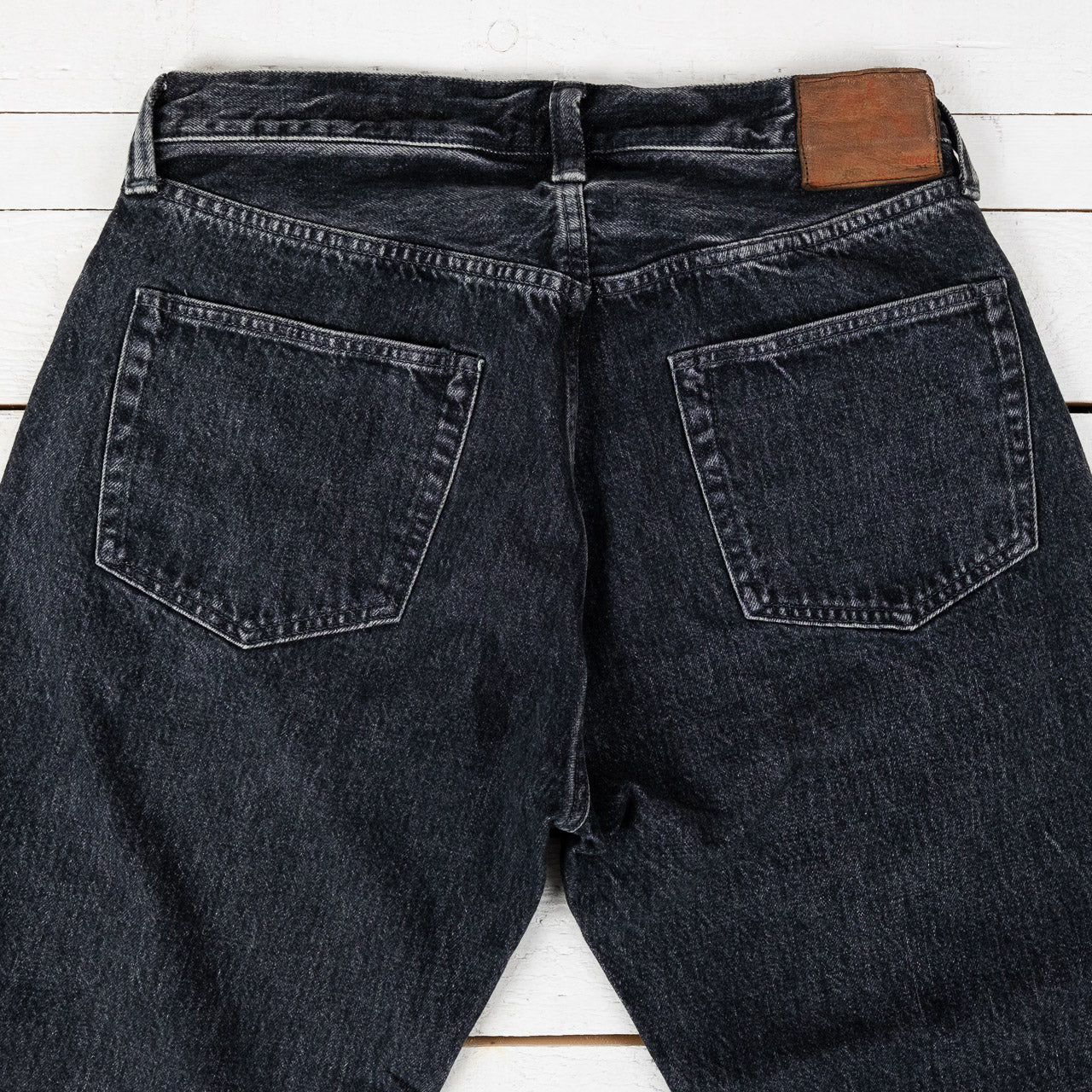 14.25 oz. Black Denim 1947 Hard Wash
