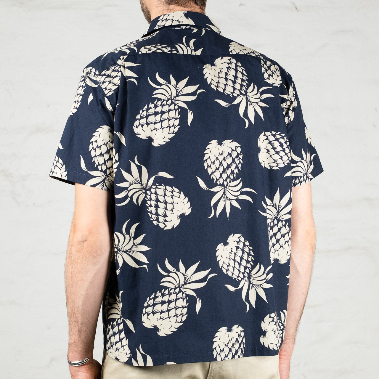 Duke Kahanamoku "Duke's Pineapple" Hawaiihemd Navy