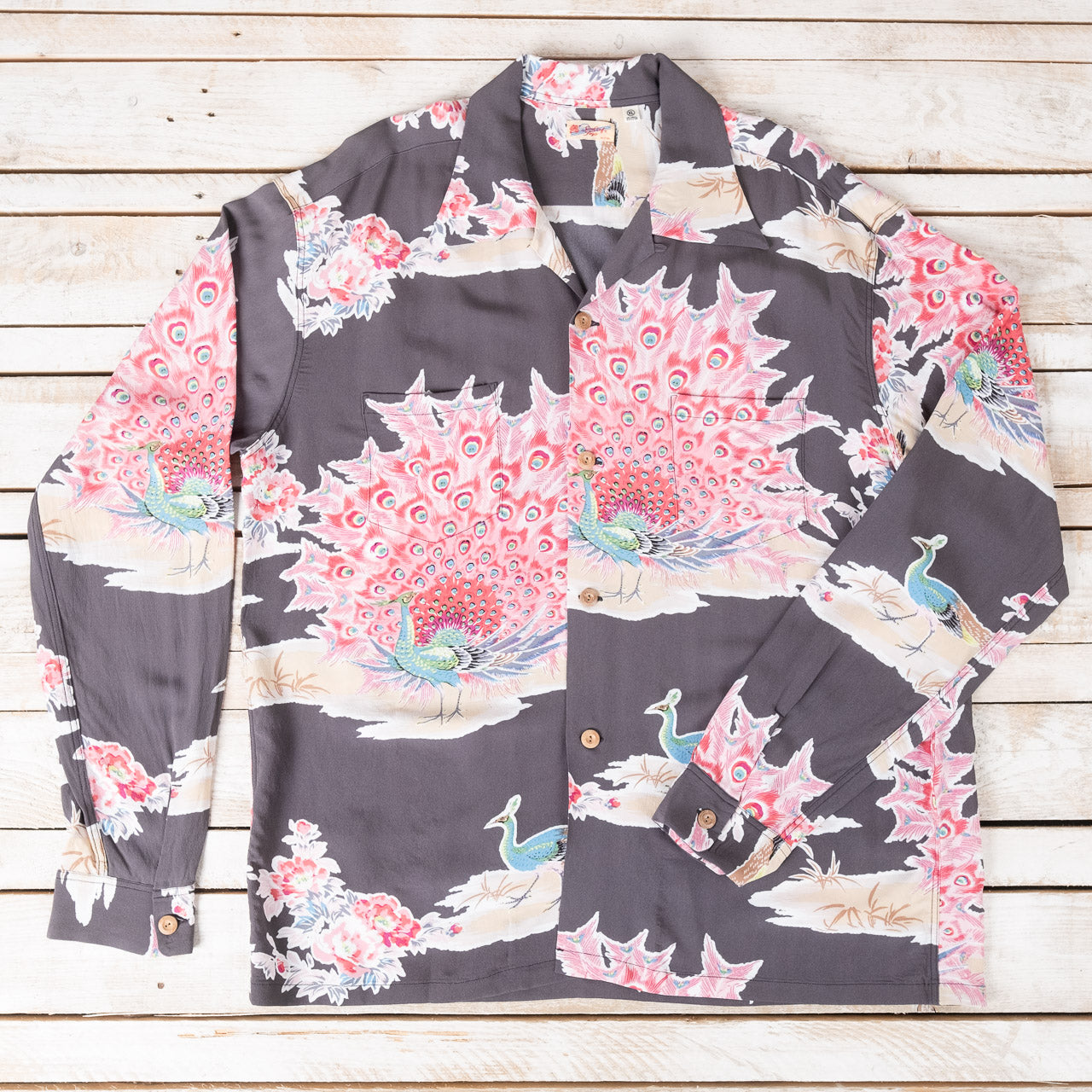 SS29204 "Pikake" Hawaii Shirt Schwarz