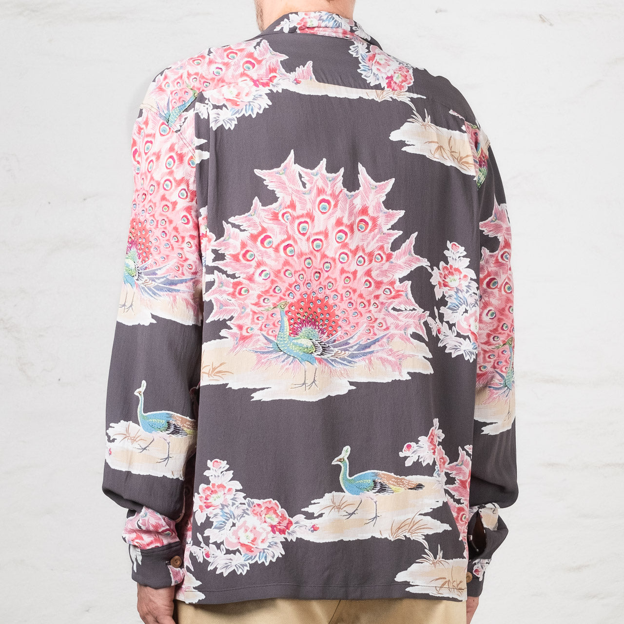 SS29204 "Pikake" Hawaii Shirt Schwarz