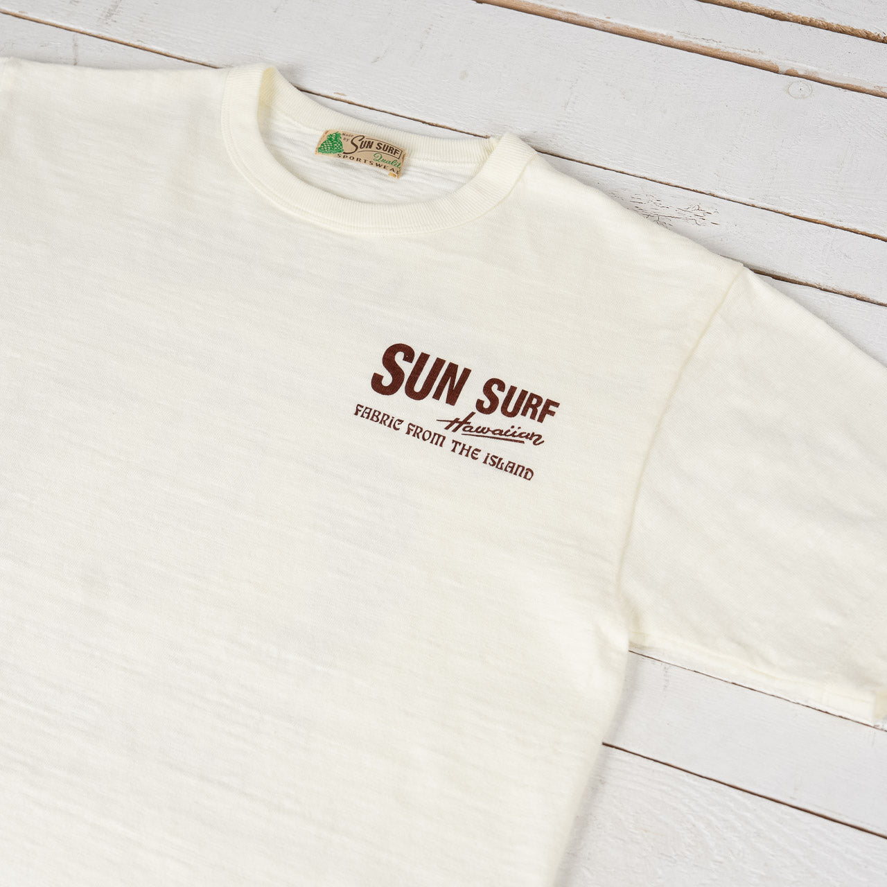 "McCully Chop Sui" Heavy Slub T-Shirt Off-White