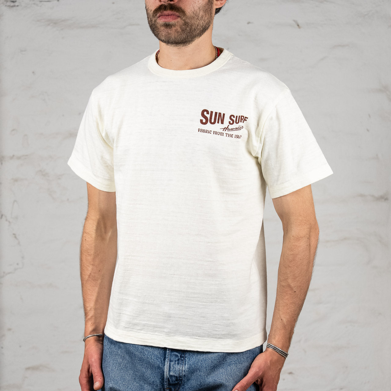"McCully Chop Sui" Heavy Slub T-Shirt Off-White