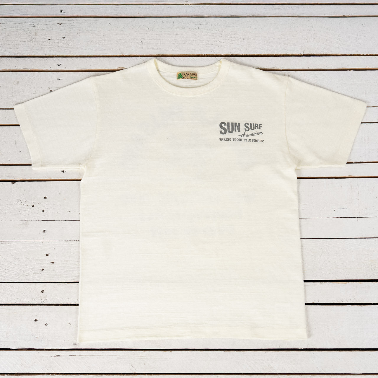 „Café la Paisano“ Heavy Slub T-Shirt Off-White