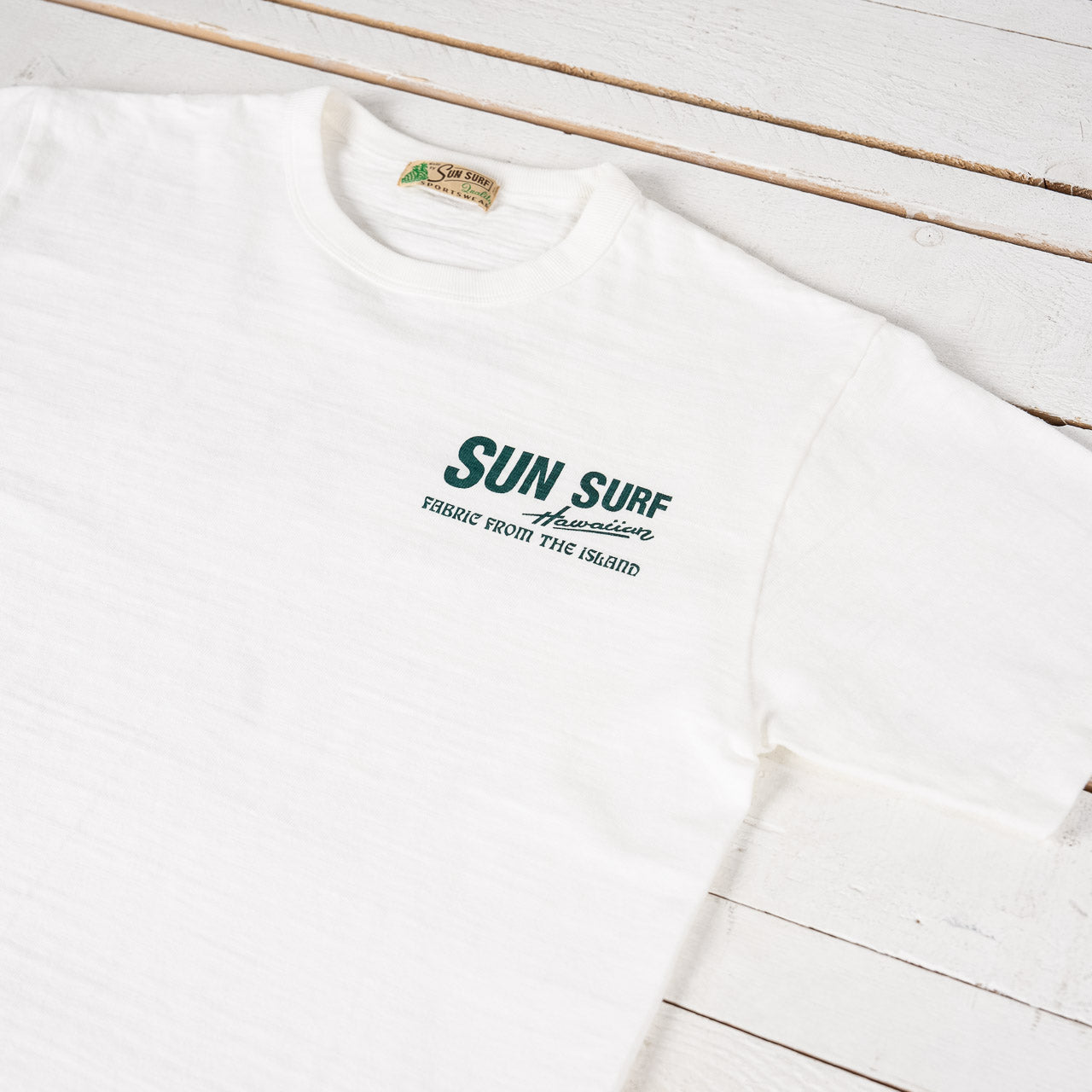 "BOB'S" Heavy Slub T-Shirt Off-White