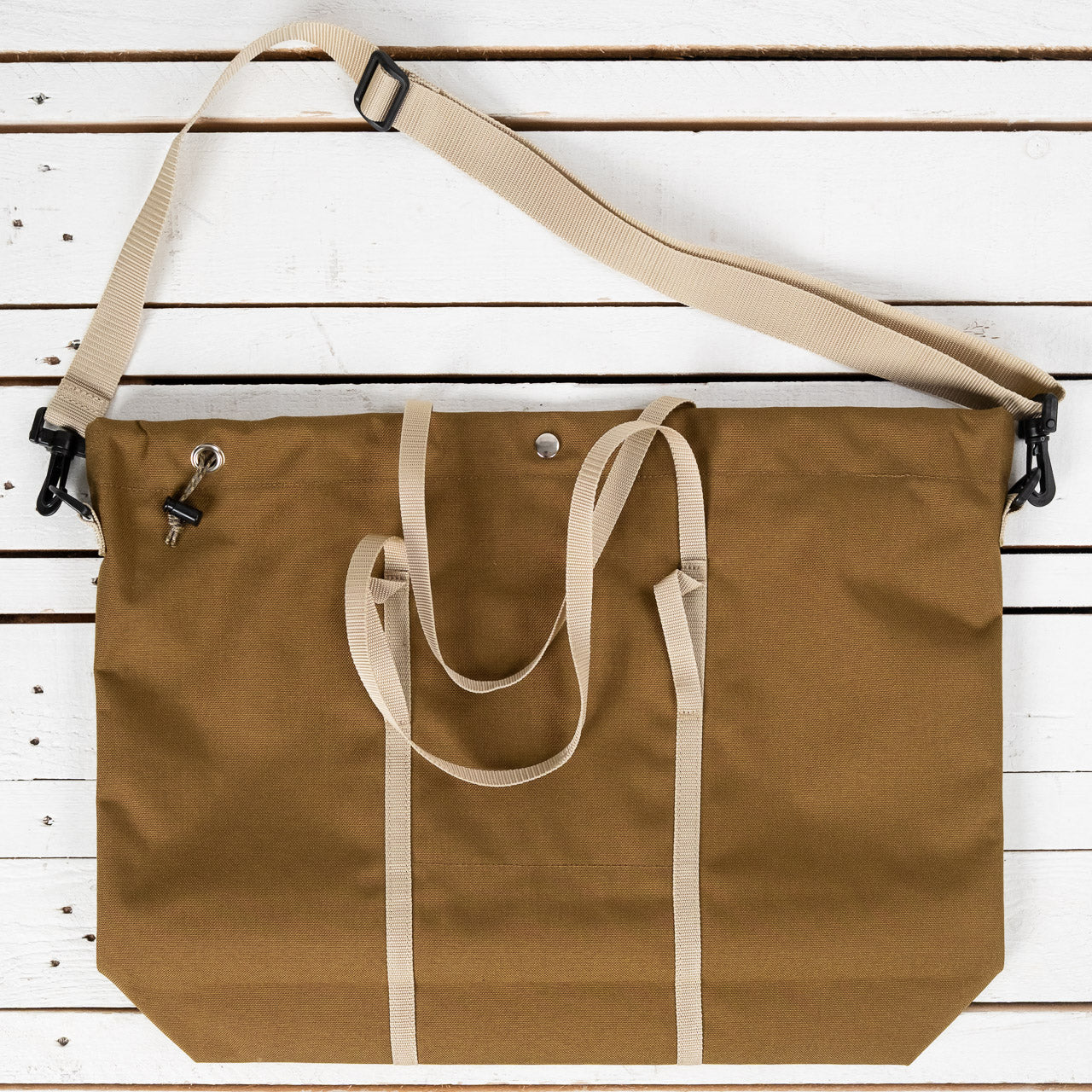 Nylon Beach Bag Large Beige