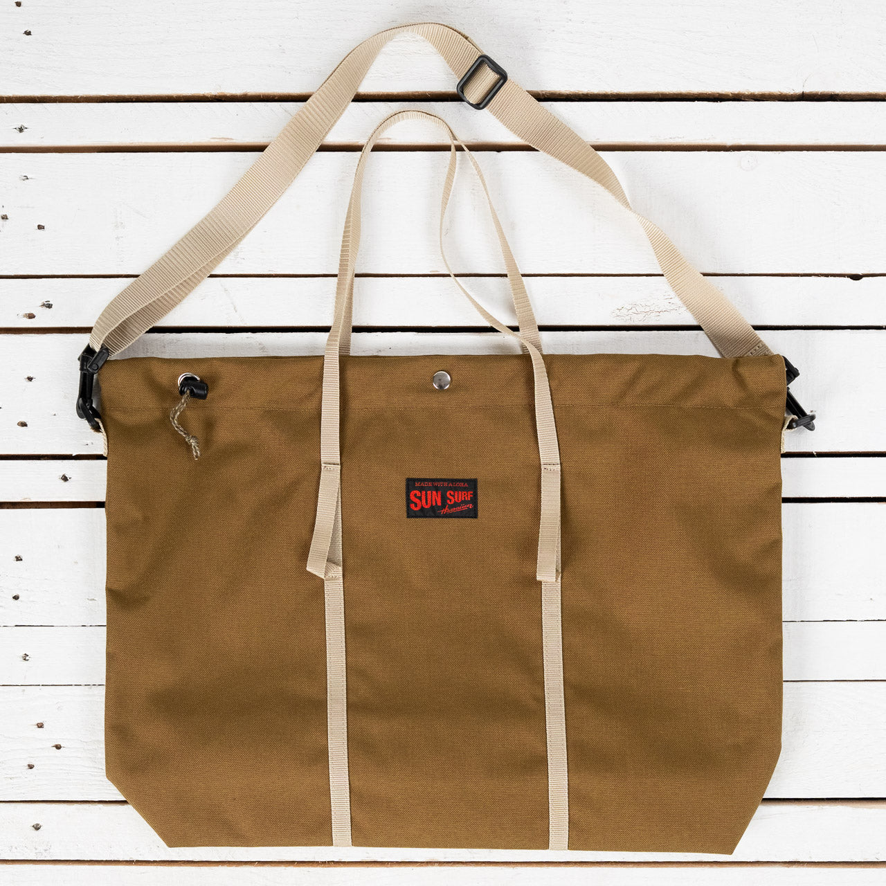 Nylon Beach Bag Large Beige