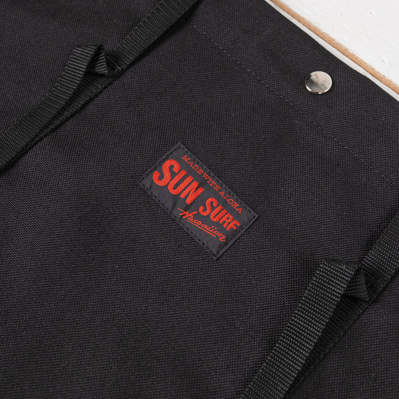 Nylon Beach Bag Large Schwarz
