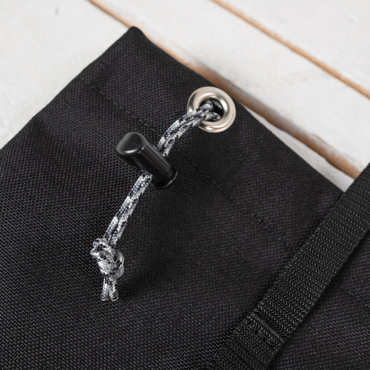 Nylon Beach Bag Small Schwarz