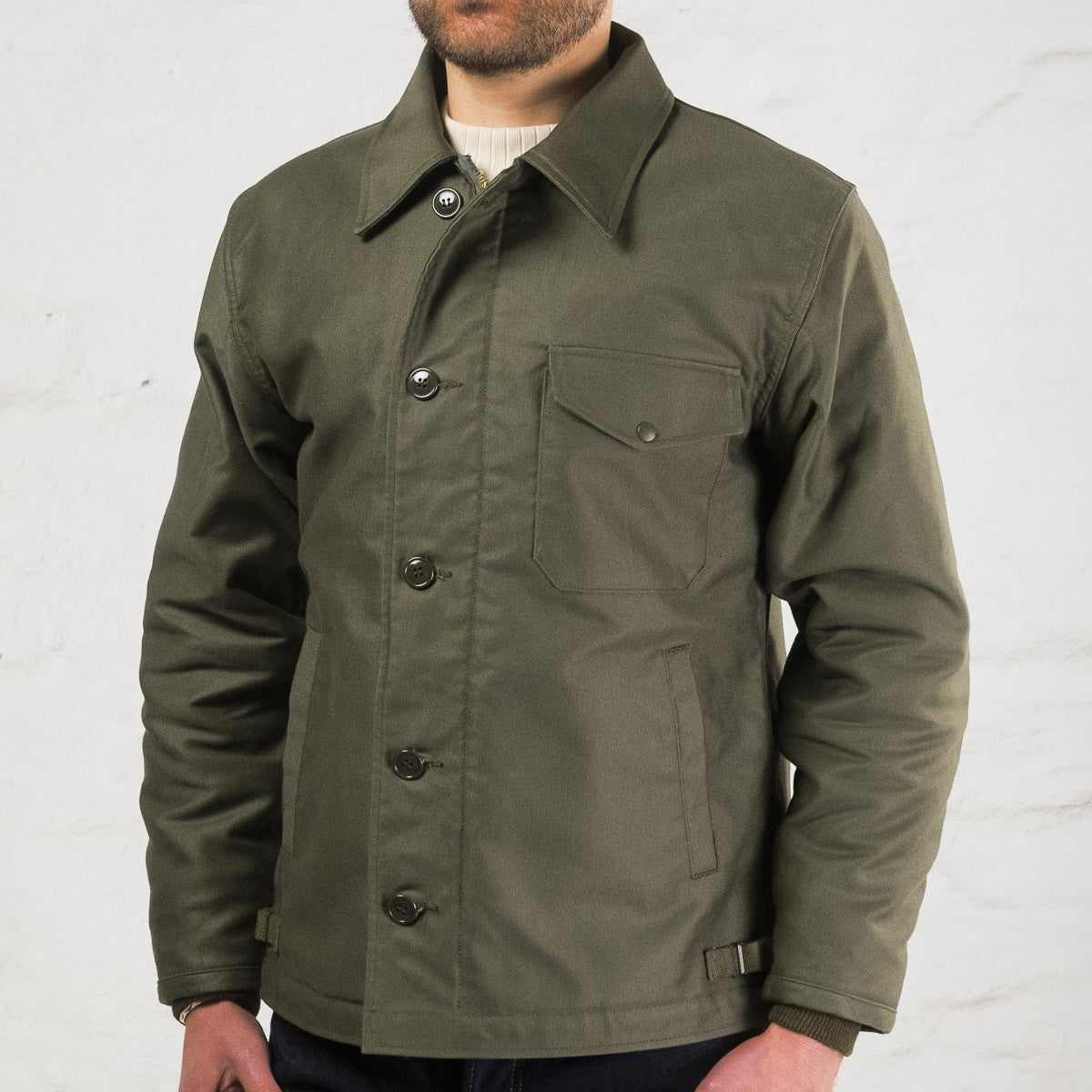 USN A-2 Deck Jacket Olive