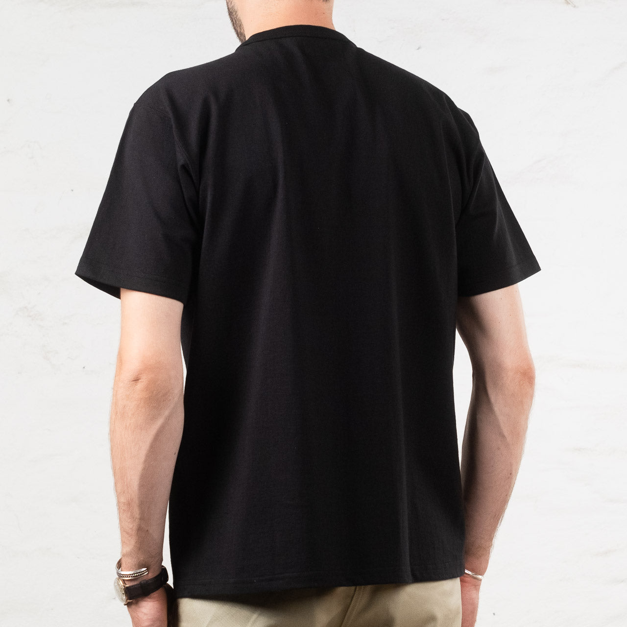 THE REAL McCOY'S Logo T-Shirt Schwarz