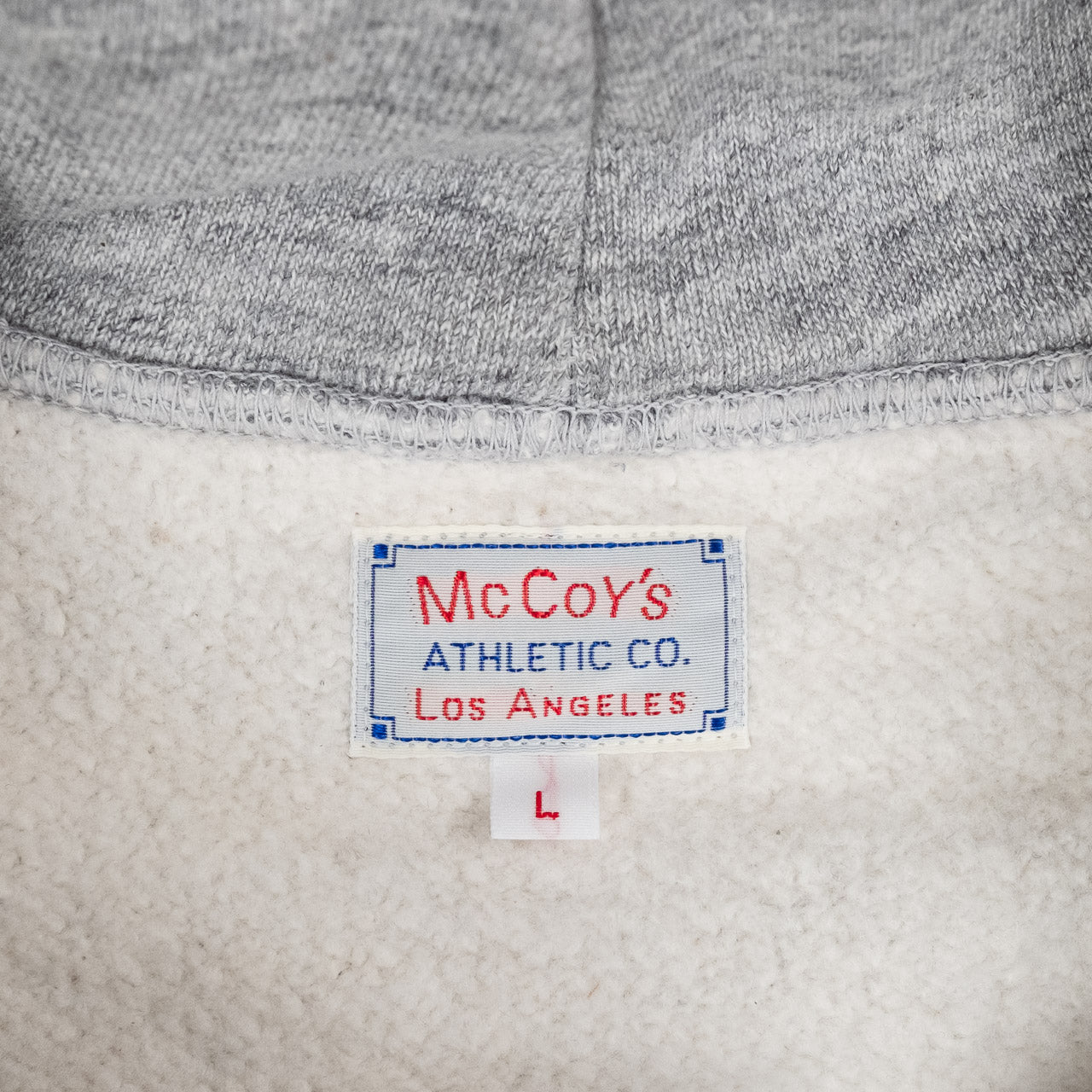 10 oz. Loopwheel Hooded Sweatshirt Grau Meliert