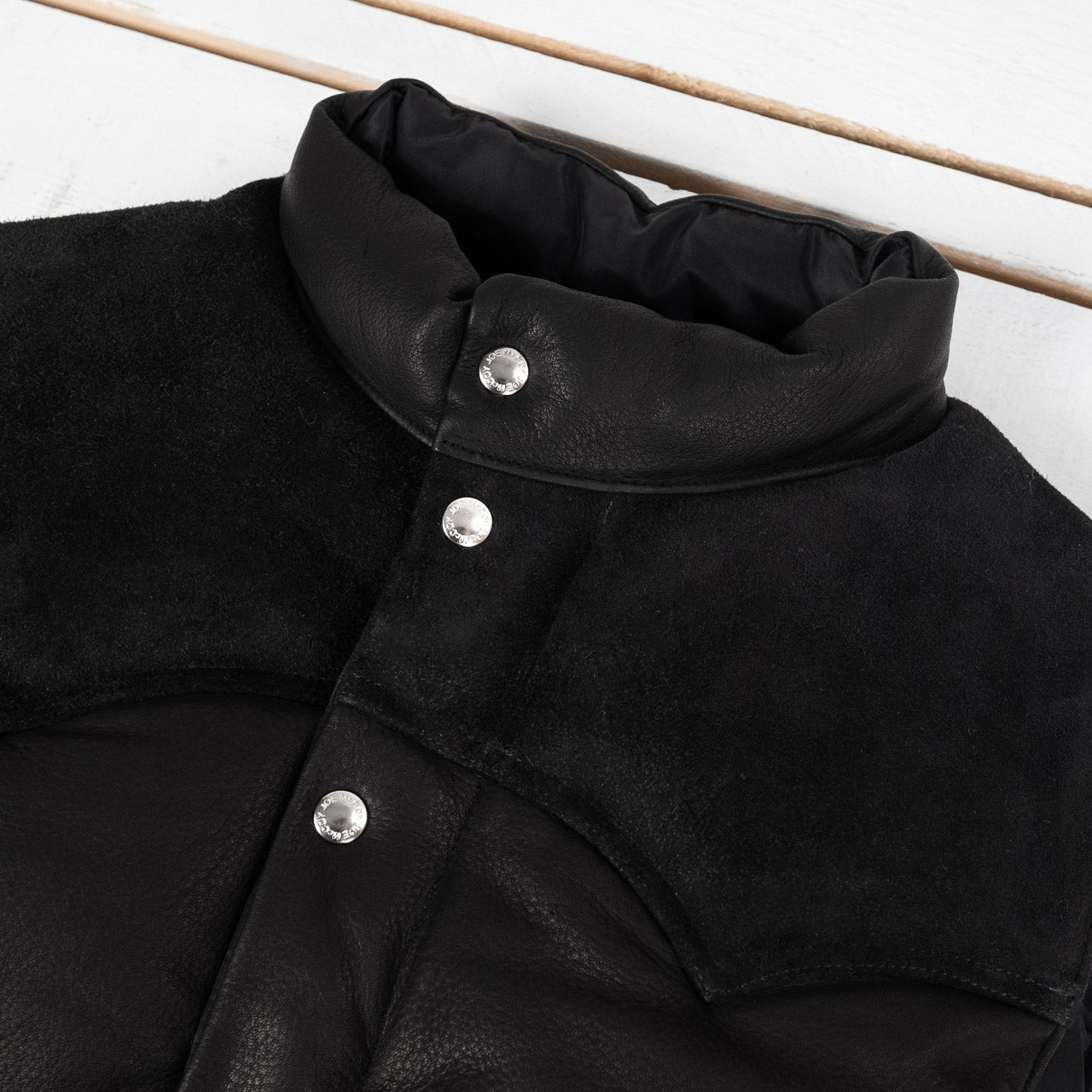 Deerskin Down Vest Black