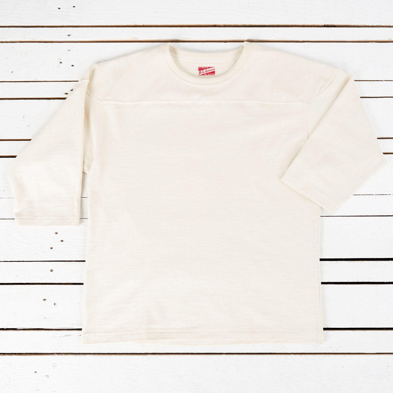 Heavy Cotton Football Tee Ecru