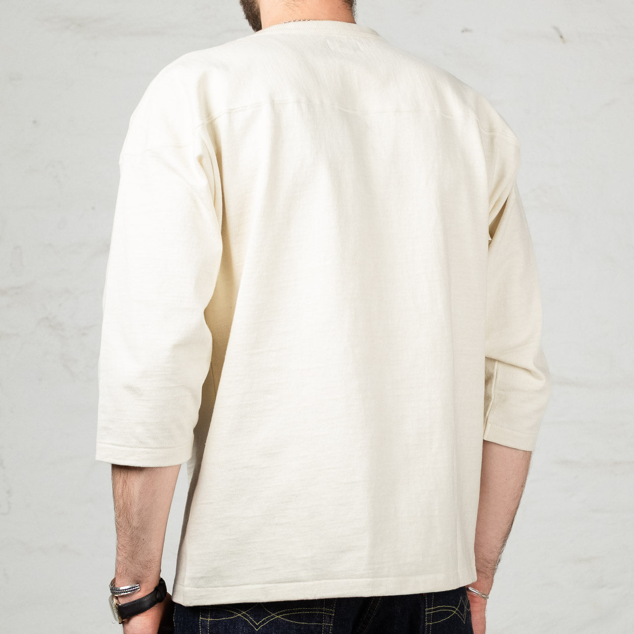 Heavy Cotton Football Tee Ecru