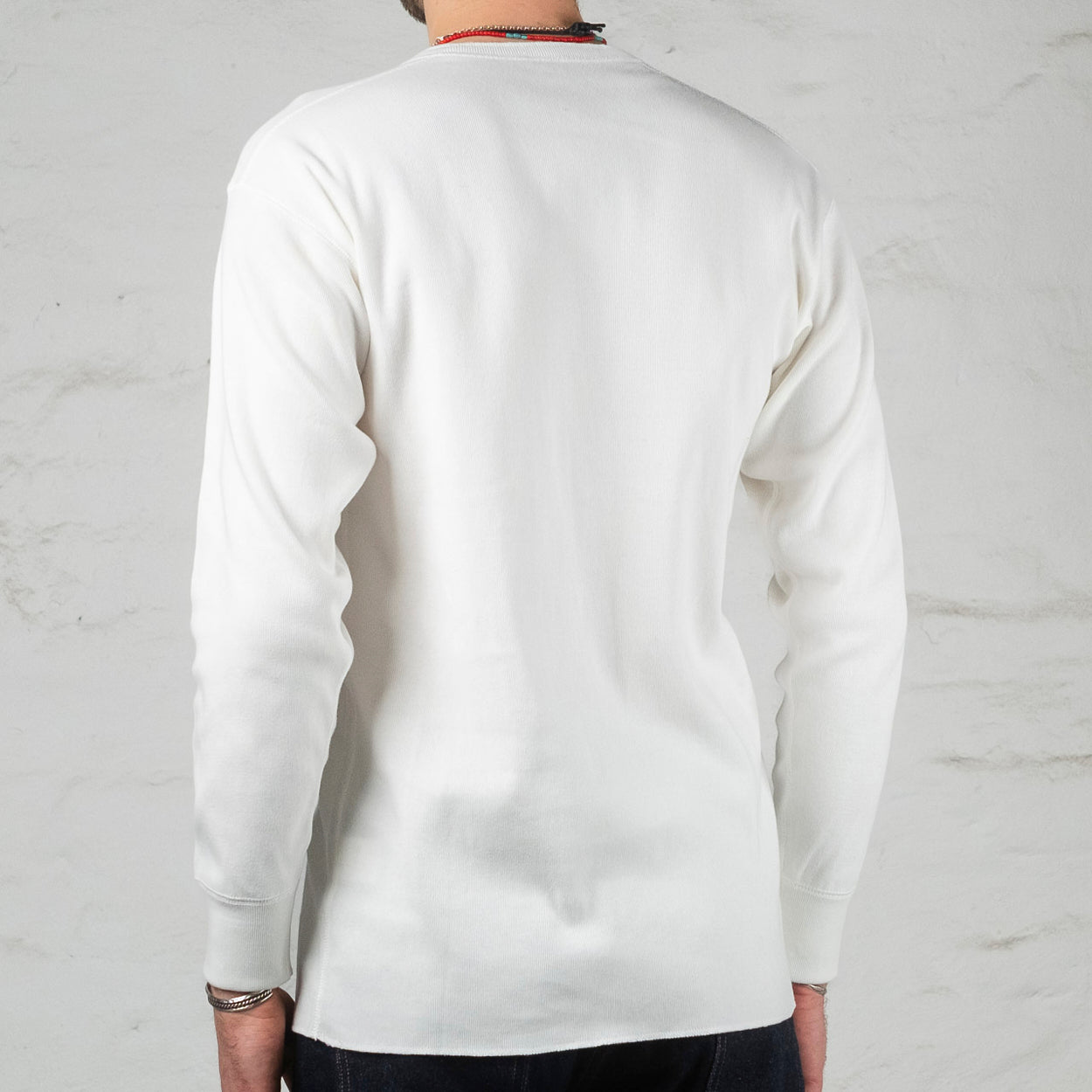 Union Henley Undershirt L/S White