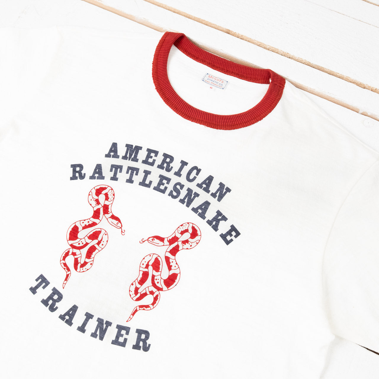 Athletic T-Shirt Rattlesnake Trainer Milk/Cherry