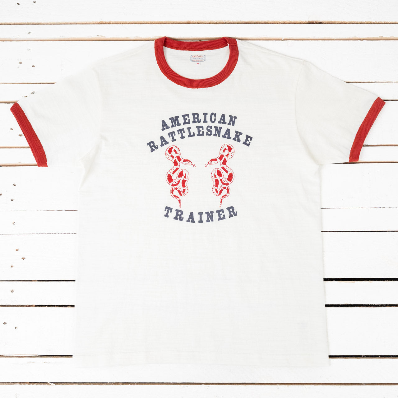 Athletic T-Shirt Rattlesnake Trainer Milk/Cherry