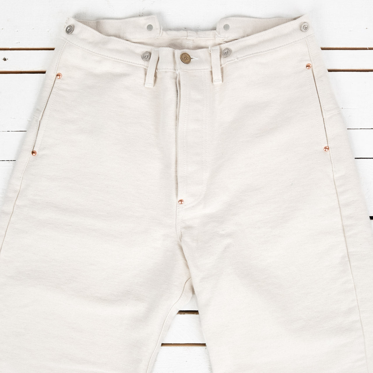 156 Split Back Jeans Ecru
