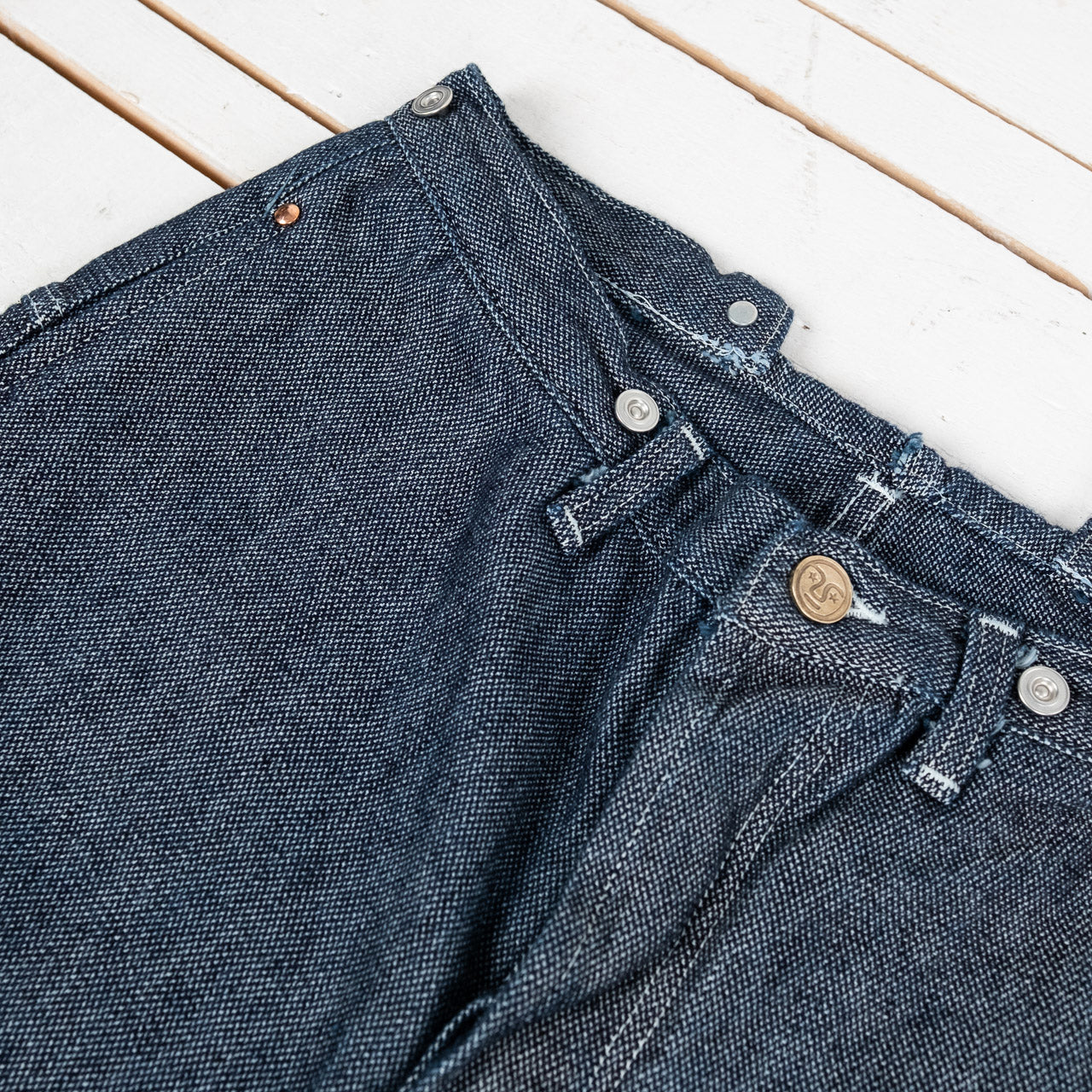 156 Split Back Jeans Indigo Birdseye Rinsed