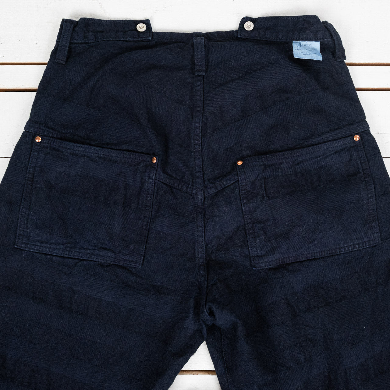 156 Split Back Jeans Weaver's Blanket Stripe Blue