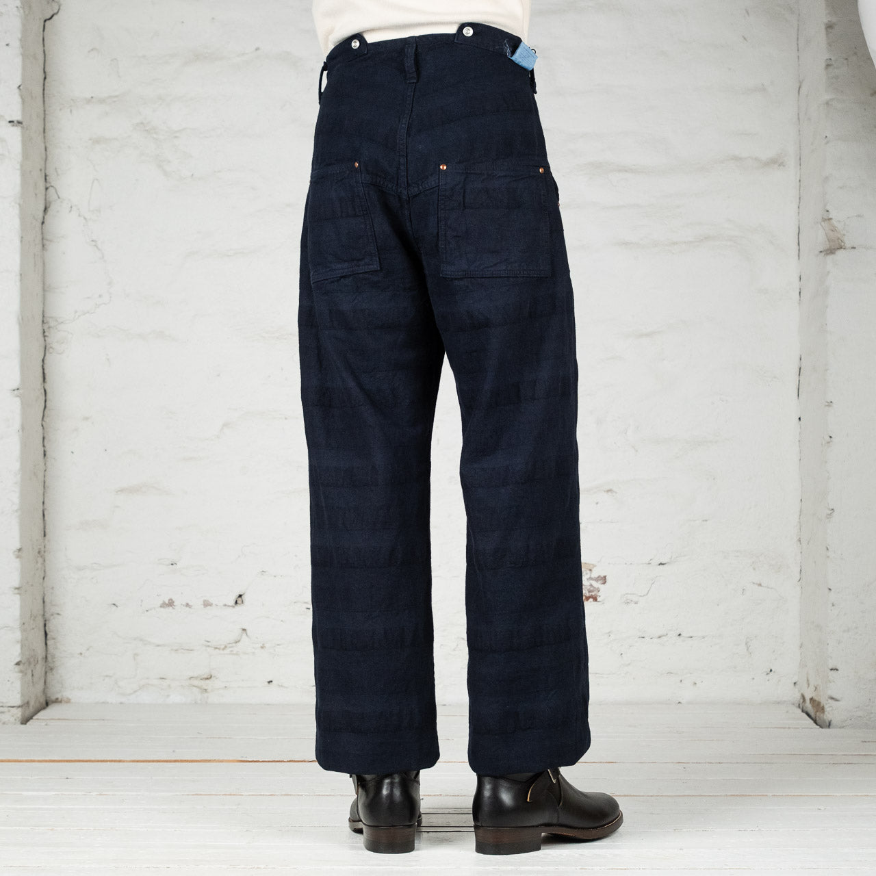 156 Split Back Jeans Weaver's Blanket Stripe Blue