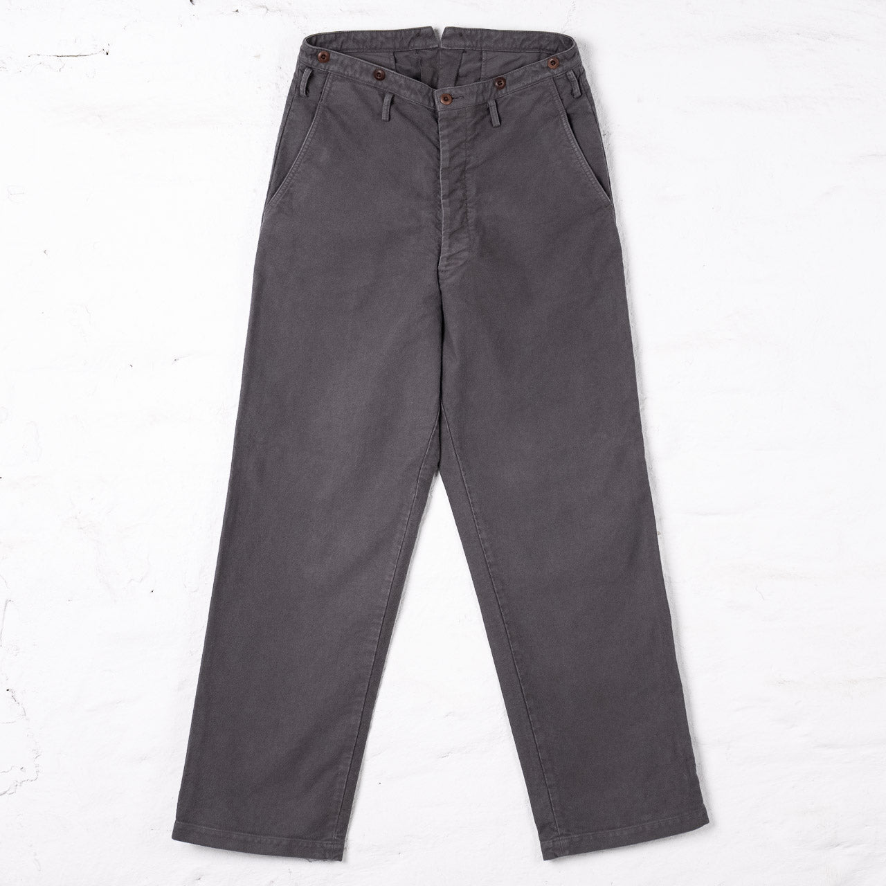 Moleskin Wide Pants Grey