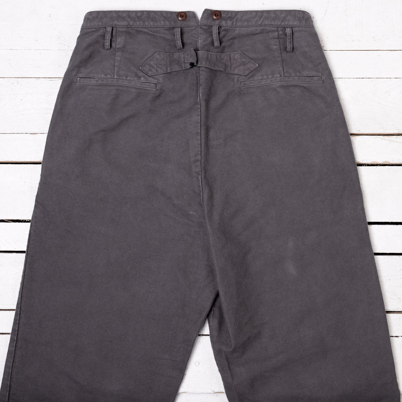 Moleskin Wide Pants Grey