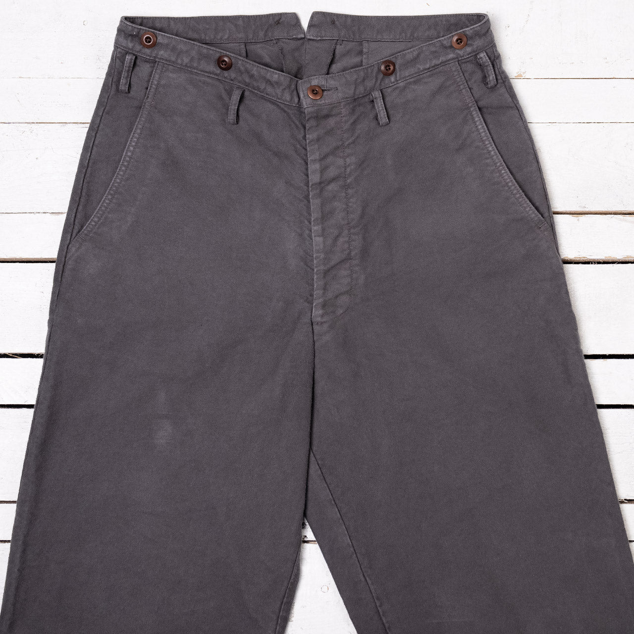 Moleskin Wide Pants Grey