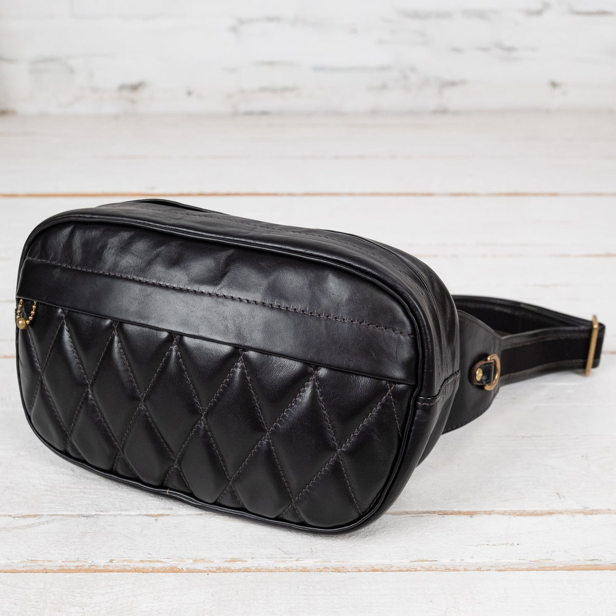 Buco Horsehide Shoulder Bag Black