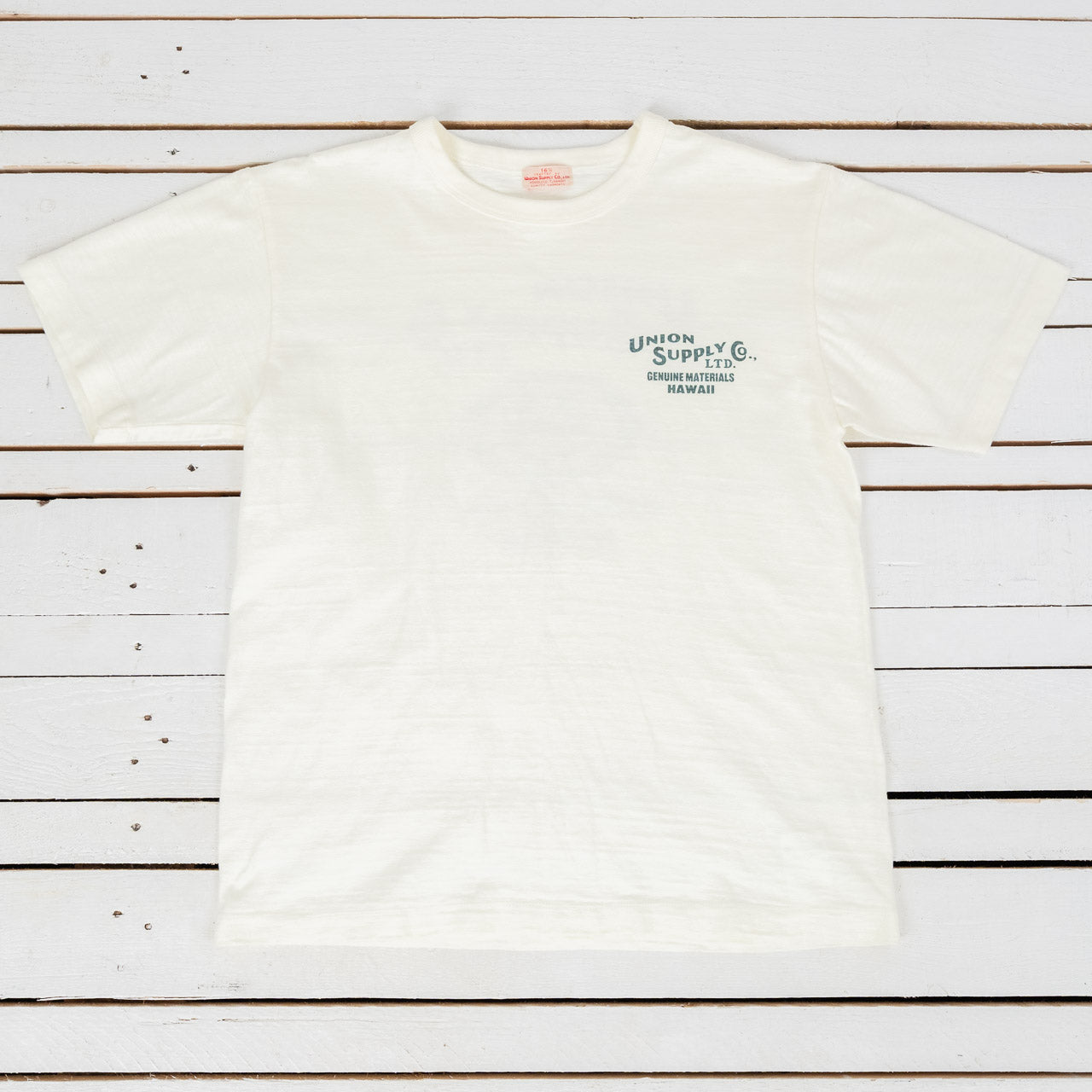S/S Tee Union Supply Slub Weiß