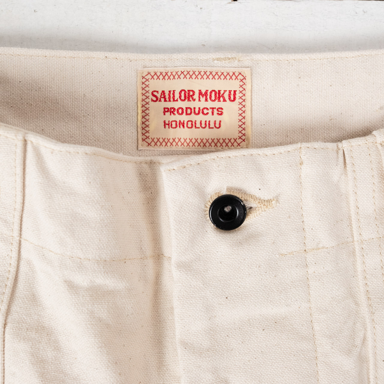 Sailor Moku 10 oz. Cotton Duck Pants Ecru