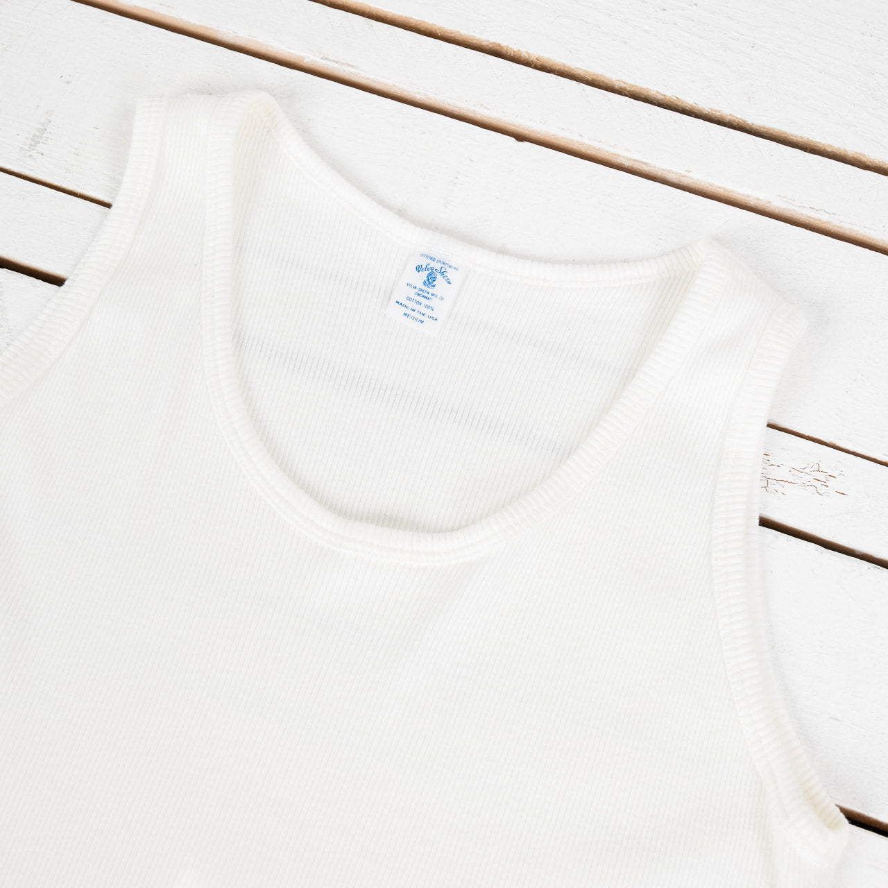 Rib Tank Top Weiß
