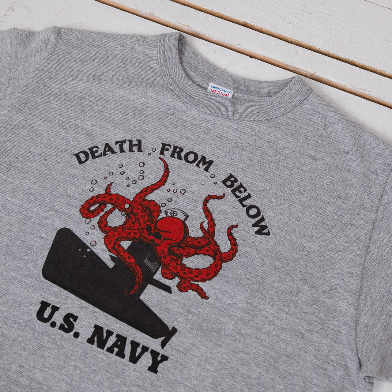 88/12 Crew Neck T-Shirt Death From Below Heather Grey