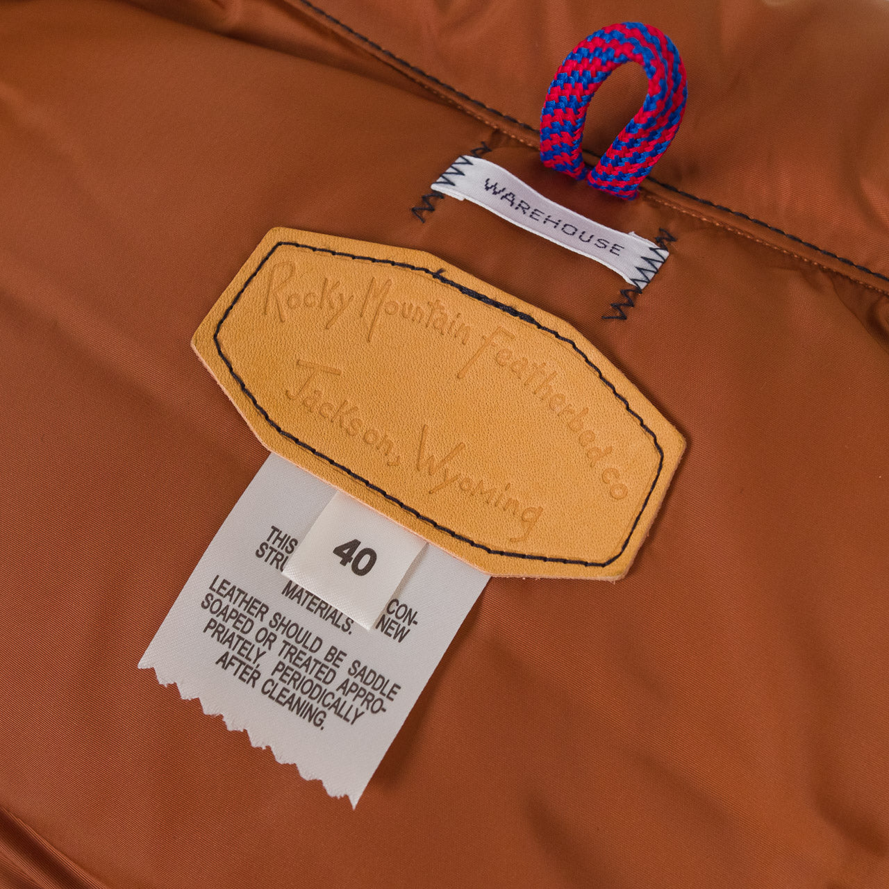 Rocky Mountain x Warehouse Herringbone Twill Down Vest Indigo