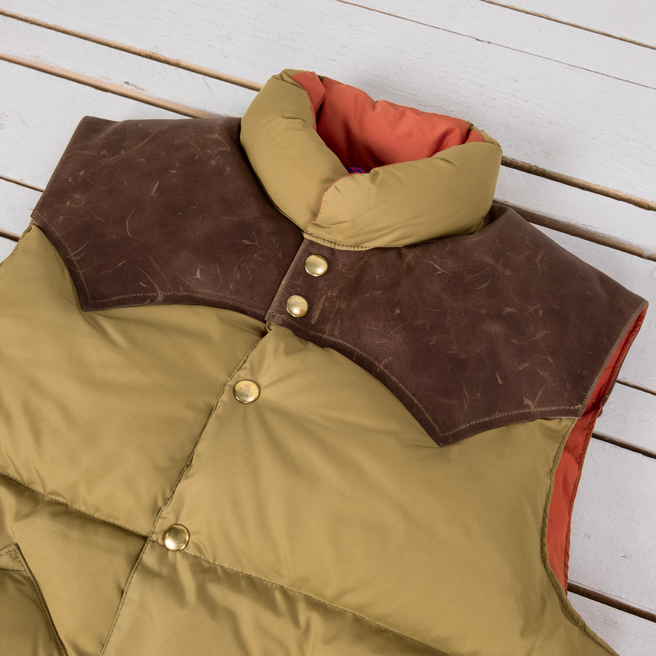 Rocky Mountain x Warehouse Nylon Down Vest Camel