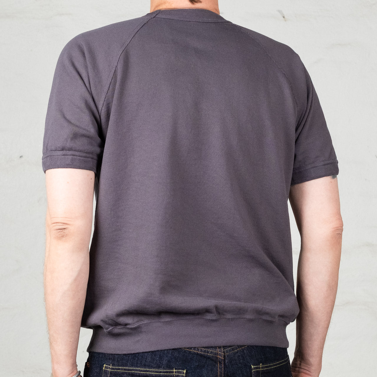 Short Sleeve Pocket Sweatshirt Navy