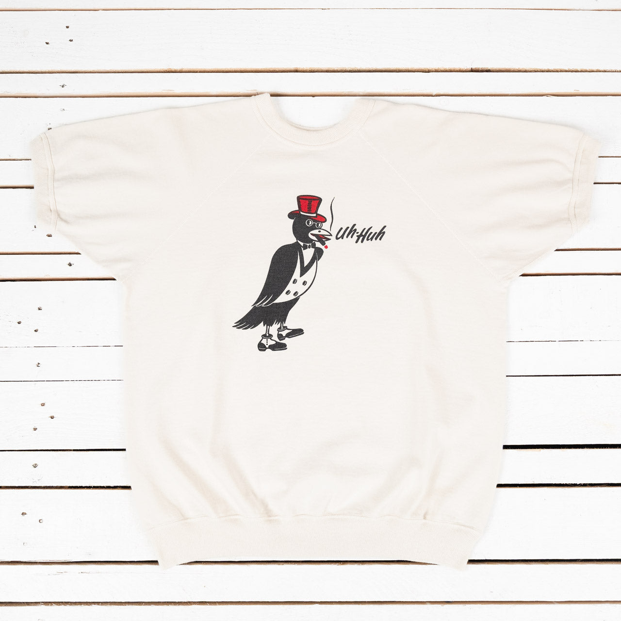 Short Sleeve Sweatshirt Crow's Nest Cream