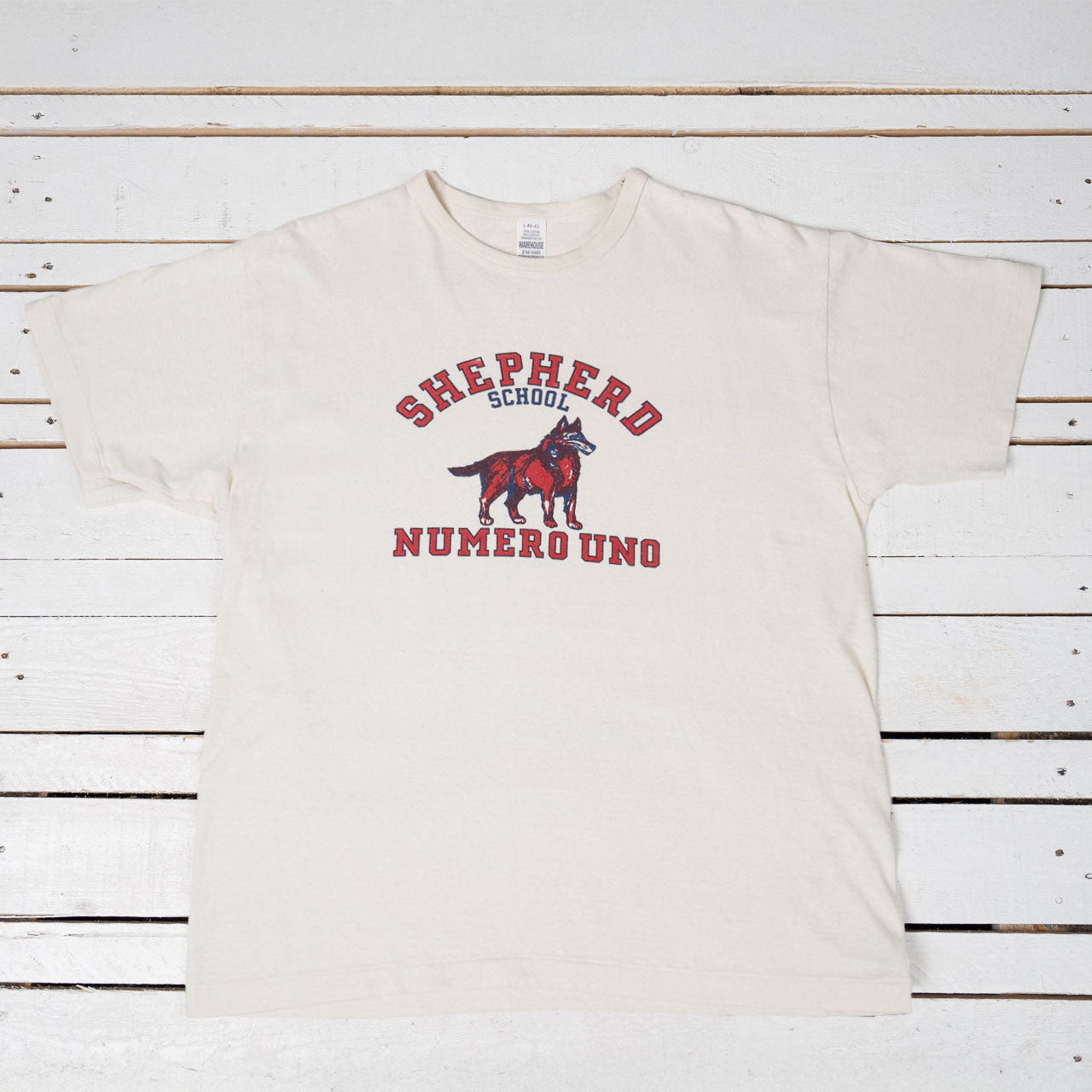 Second Hand Series Shepherd T-Shirt Cream