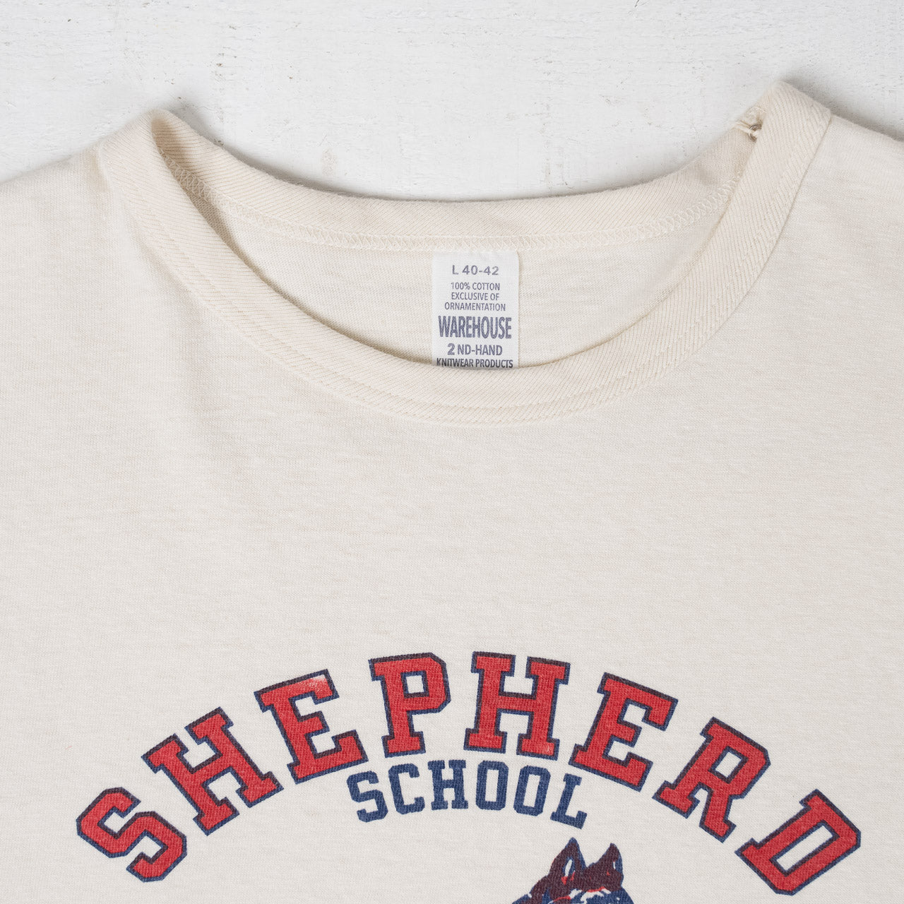 Second Hand Series Shepherd T-Shirt Cream