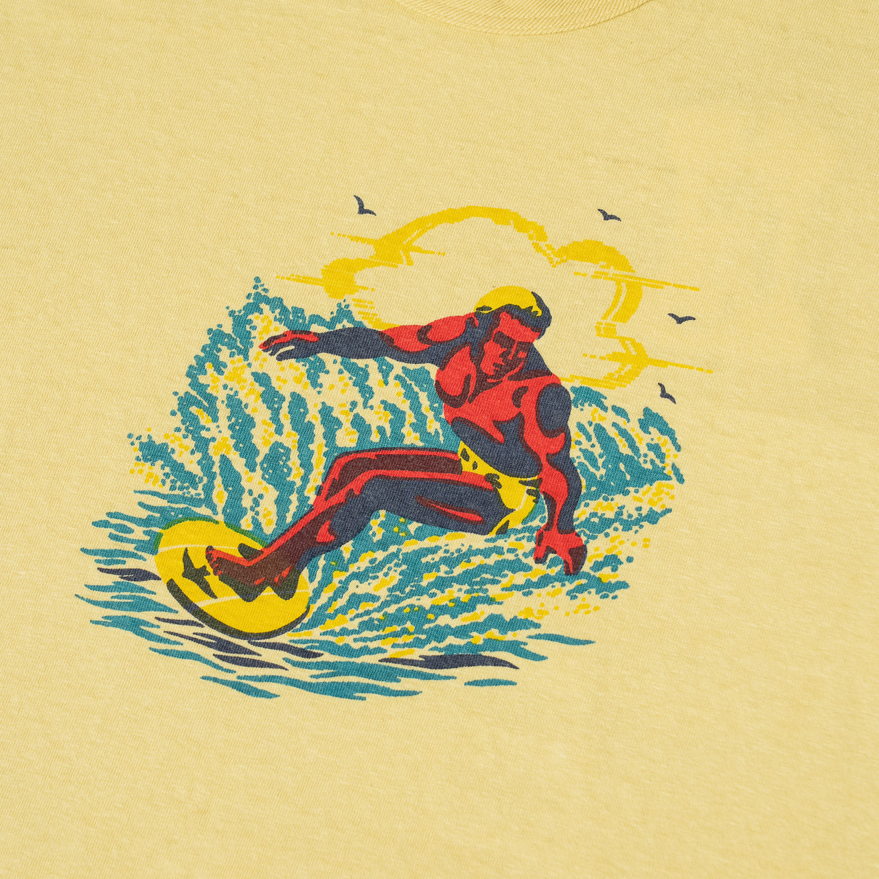 Second Hand Series Surfer T-Shirt Gelb