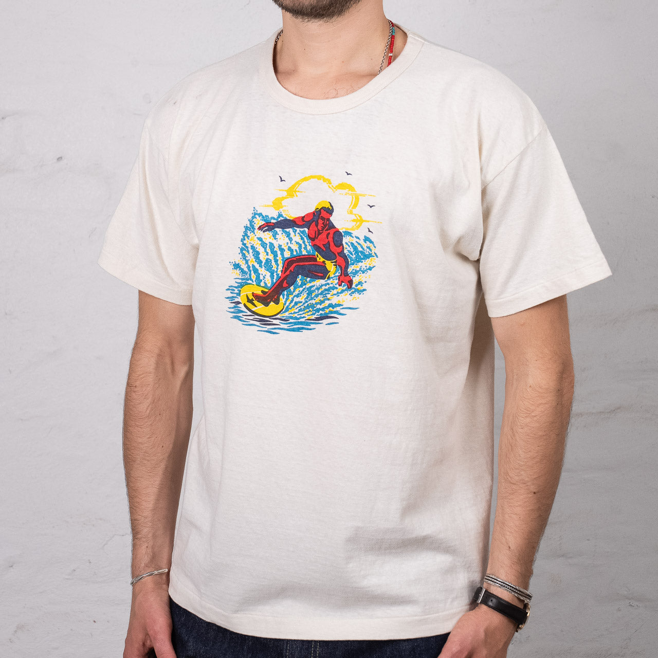 Second Hand Series Surfer T-Shirt Cream