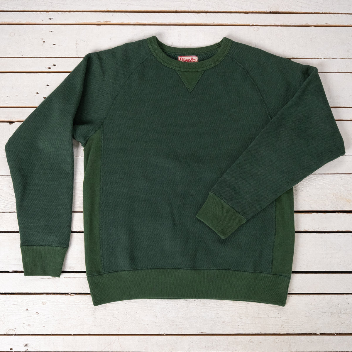 Double Heavyweight Pullover Crewneck Racing Green