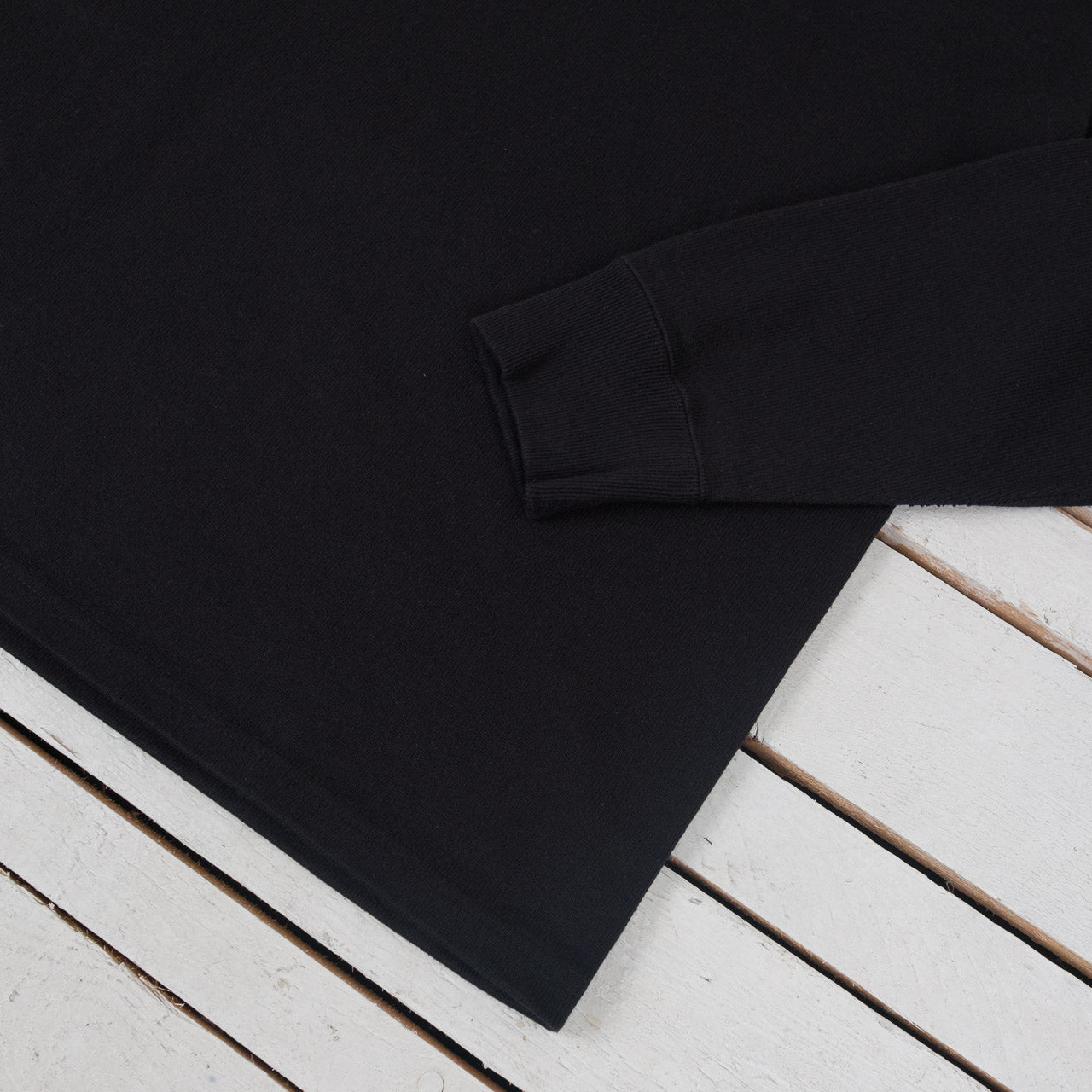 Double Heavyweight Long Sleeve T-Shirt Schwarz